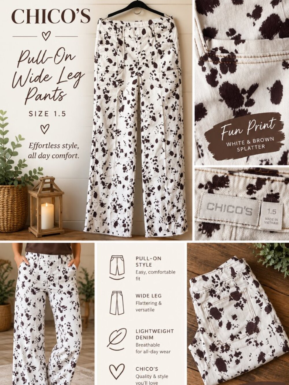 Chico's Pants, NWT, Size 10 (Chico's size 1.5)
